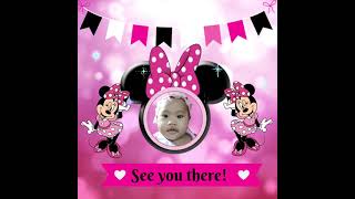 MINNIE MOUSE VIDEO INVITATION