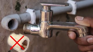 A plumber near me taught me this secret trick on how to connect a water faucet with a direct elbow.