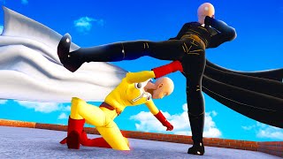 One Punch Man FIGHTS Cursed One Punch Man (Overgrowth Mods)