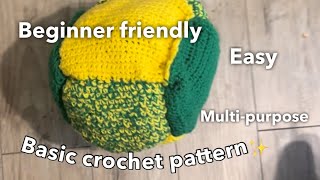 How to make a crochet ball ⚽️