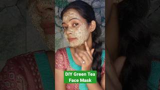 DIY Green Tea Face Pack🌺 #shortvideo #shorts #short #youtube #youtube #skincare #ytshort #yt