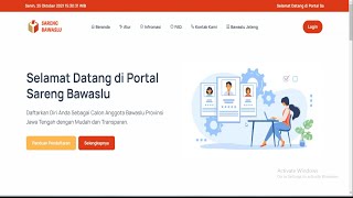 PRESENTASI RPP APLIKASI SARENG BAWASLU