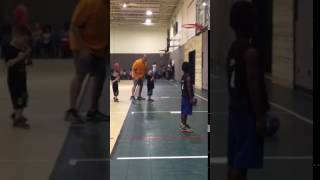 Identical twins basketball practice