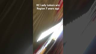 Lady Lakers take home Region 4 crown 7 years ago today at E.A. Diddle Arena/ student section angle