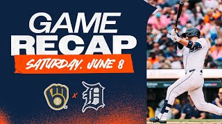 Tigers vs. Brewers Highlights | 6/8/24