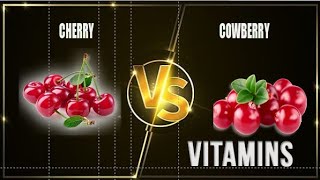 Cherry VS Cowberry Comparison of the composition and amount of vitamins | Shorts