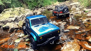 RC Truck River Crossing | ELEMENT RC ENDURO SENDERO vs TRAXXAS TRX 4 BRONCO