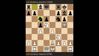 Fabiano Caruana vs Javokhir Sindarov- Fide Grand Swiss 2023, Round 4