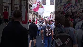 🏴󠁧󠁢󠁷󠁬󠁳󠁿 WELSH & BRITISH PATRIOTS AT TOMMY ROBINSON PROTEST🇬🇧