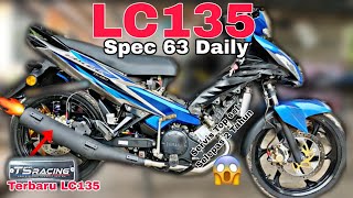 TERBARU!!! EXHAUST TS RACING PNP LC135 | SERVICE TOP SET LEPAS 2 TAHUN