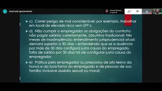 Aula de 16-11-2020 - Dir Trabalho e Prev - Extinção do Contrato de trabalho - Efeitos