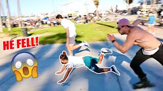 Beat Me In A Race, You Win $100 vs TRASH TALKERS at Venice Beach!