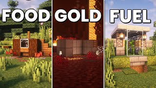 The 3 EASIEST MUST HAVE Starter Farms in Minecraft(1.21)