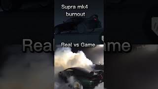 Real vs Game Supra mk4 Burnout and los angels crime (Lac) game #ashortaday #shorts#supramk4#burnout