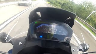 Nc750x top speed 198km/h vs CB500r vs Ninja 400 vs Versys 650