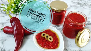 الهريسة المغربية المخزانية ديال الواليدين Salsa picante ( harissa ) marroqui