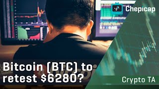 Bitcoin to retest $6280 & ETH, XRP, BCH, BAT and ADA - Technical Analysis Cryptocurrency | Chepicap