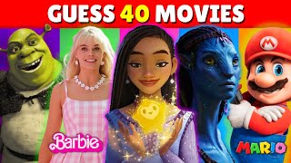 Can You Guess 40 Movies? 🎬🍿Can You Name Them All? | Most Popular Movie Quiz Challenge! ⭐