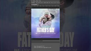 Social media flayer design - father's day