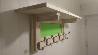 Pine Coat Hook Rack - #011