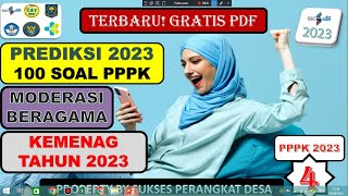 PREDIKSI SOAL MODERASI BERAGAMA PPPK KEMENAG 2023 BERDASARKAN KISI KISI  II FREE PDF CAT PPPK 2023