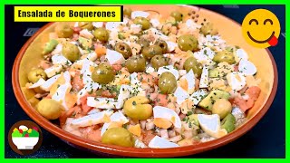 ✅ Ensalada de Tomate con Boquerones en Vinagre y Aguacate 🥗😋