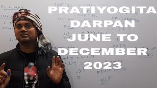 pratiyogita darpan June to December 2023..