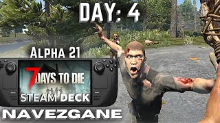 Navezgane Day 4: Airdrop on a Broken Leg! | 7 Days to Die on Steam Deck (No Commentary)