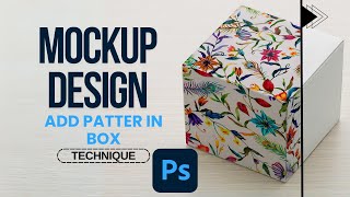 Design a box mockup to add pattern in photoshop | Creating a pattern in Photoshop