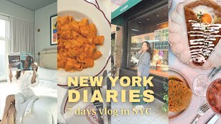 SUB)NEW YORK VLOG🚕🍎7日間のニューヨーク旅行vlog｜best foods, cafes, hotels