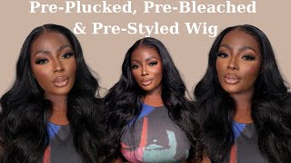 NO CUSTOMIZATION NEEDED 🔥 PRE-PLUCKED, PRE-BLEACHED, PRE-STYLED BODYWAVE WIG FT YOLISSA HAIR