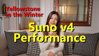 Yellowstone in the Winter  - Original Song by Suno v4 (Suno Version 4) and HeyGen