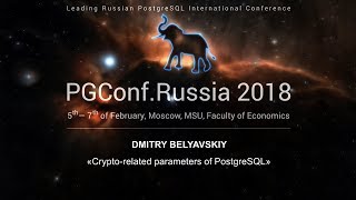 Crypto-related parameters of PostgreSQL | Dmitry Belyavskiy