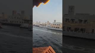 Dhow cruise nearing sundown #danganddidi #dubai #travel #alseefdubai #dhowcruise