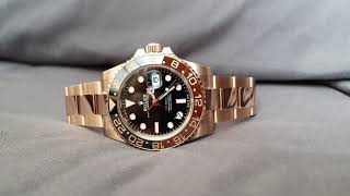 Rolex gmt full rose gold