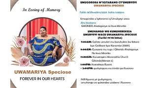 UMUGOROBA W'IGITARAMO CY'UMUBYEYI WACU UWAMARIYA Speciose