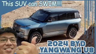 2024 BYD Yangwang U8! This SUV can SWIM!!!