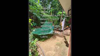 Home for sale in Kottayam# DT velloor#Pachayath# irum payam