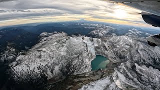 Flight Over the Alpine Lakes Wilderness Area with Ham Radio Operations