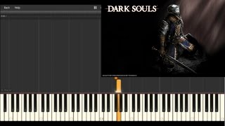 Dark Souls - Nameless Song (Easy Version) (Piano Tutorial Synthesia)