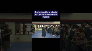 Erica’s Brother Surprises Her at Graduation | #soldiercominghome