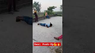 Desi Push-ups Challenge 💪🔥 #pushups #challenge #desi #fitness #motivation #viral #shorts