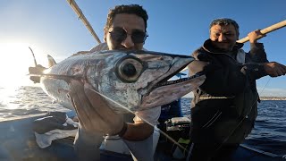 دوجي جيجنج من ٢٠٠ متر 😱  Dogtooth Tuna Jigging from the very deep, Marsa Alam Red Sea