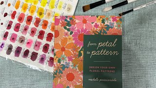 From petal to pattern, design your own floral patterns by Michelle Parascandolo | Book Flip Through