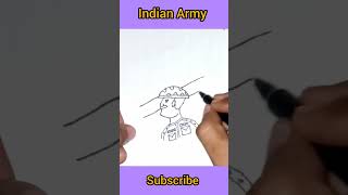 Indian army drawing #youtubeshorts #shorts