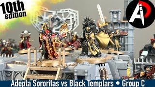 Adepta Sororitas vs. Black Templars BATTLE REPORT Combat Patrol tournament