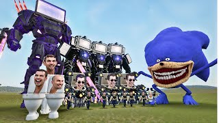 SHIN SONIC TAPES, TITAN SPIDER SHIN SONIC TAPES VS SKIBIDI TOILET 70 In Garry's Mod! PH 04