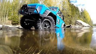 Axial SCX 10 Dingo with "dig" beautiful rocky terrain, Norway