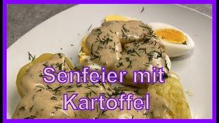 Senfeier mit Kartoffel