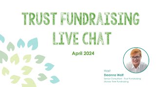 Let's Chat Trust Fundraising! April 2024